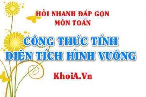Công thức tính diện tích hình vuông như thế nào? Hỏi nhanh đáp gọn môn Toán